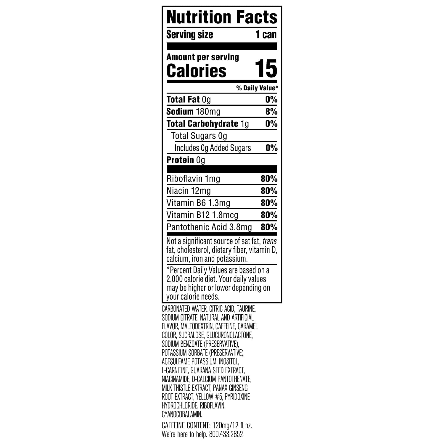 Rockstar Sugar Free Energy Drink 12oz 8pk Sleek Can