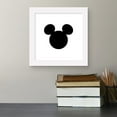 thumbnail image 2 of Gallery Pops Disney Mickey Mouse - Mouse Ears Black Wall Art, White Framed Version, 12" x 12", 2 of 5