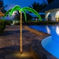 thumbnail image 3 of Gymax 7ft Pre-lit LED Rope Light Palm Tree Hawaii-Style Holiday Decor w/ 306 LED Lights, 3 of 10