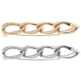 thumbnail image 3 of 2pcs Chain Shaped Silk Scarf Ring Clip T-Shirt Tie Clips Clothing Ring Holder Waist Belt Buckle For Women Girl For Shirt Dress Sweaters Coat Shawl Gol, 3 of 3