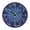 Blue Kaleidoscopic Pattern, variant on Voice Activated Clock with Glow Light 12 Inch Large Silent Wall Clock Battery Operated for Home Decor A Heart-shaped Cloud