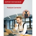 thumbnail image 3 of Back Brace Posture Corrector for Women and Men, Lower and Upper Back Pain Relief, Hunchback and Scoliosis Straightener with 2 Removable Metal Splints Support , Adjustable Straps Belt, 3 of 7