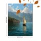 thumbnail image 3 of Qisvanset Sheepdog Watercolor Canvas Print 12x16 Inch Cafe Art, 3 of 8