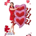 thumbnail image 6 of PMU Valentine's Day "I Heart U" 46in Mylar-Foil Balloon (10/pkg) Pkg/1, 6 of 6