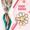 thumbnail image 4 of Jumpingount Bufanda anillo elegante chal Clip bufandas broche galvanoplastia aleación cierre titular Heronsbill estilo regalos para mujer joyería Ropa, zapatos y accesorios Miscelánea oro, 4 of 6