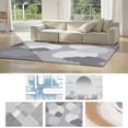 thumbnail image 1 of Modern Geometric Area Rug with Rubber Backing - Soft Washable Carpet for Living Room, Bedroom, and Dining Room Decor, 1 of 4
