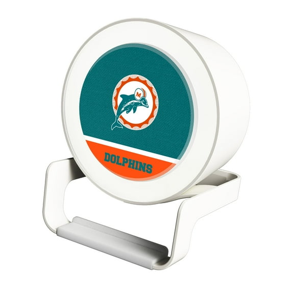 Miami Dolphins Historic Team Logo Night Light Charger with Bluetooth Speaker