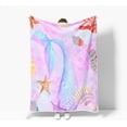 thumbnail image 2 of Flamingo Throw Blankets, Just A Girl Who Loves Flamingos Cozy Warm Bed Couch Blanket, Pink Girls White Fleece Flannel Throws to Decorate The Room and Bedroom, 2 of 5