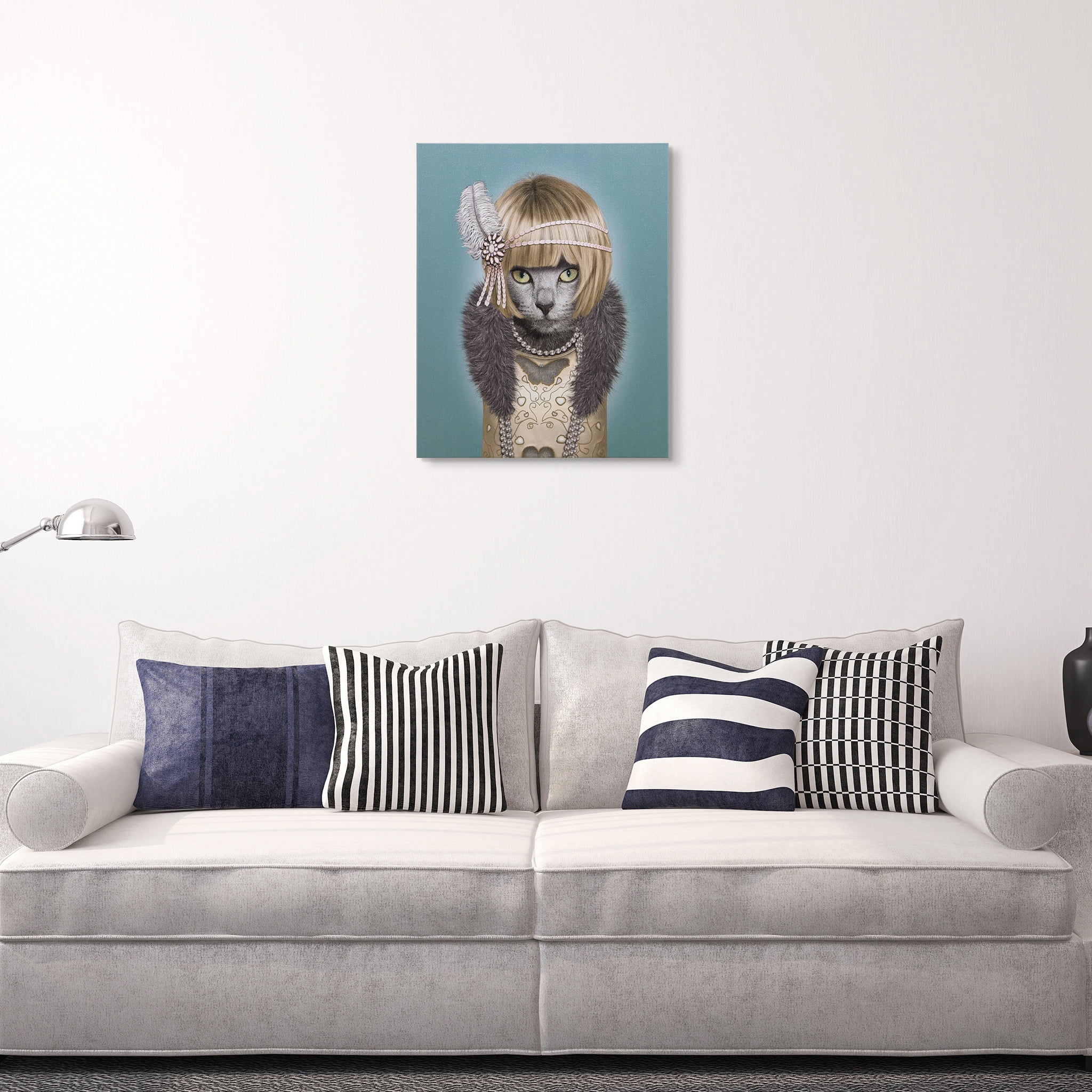 Empire Art Direct Cat On A Throne Graphic Art Print on Wrapped Canvas Cat  Pet Wall Art GIC-H1440-1818 - The Home Depot