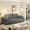 Grey, variant on Holaki 3-in-1 Convertible Loveseat Foam Sofa Bed, 78.7" Oversized Floor Sleeper Couch with 4 Pillows & Armrests, Grey