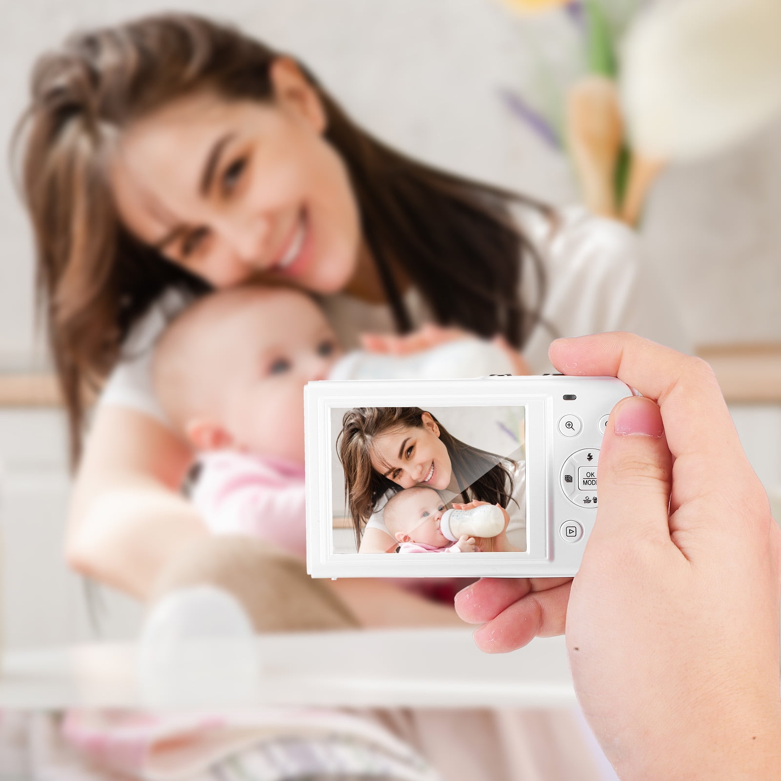 5K Digital Camera, 80MP Dual Screen Autofocus Vlogging Camera, 18X Zoom Camera for Photography