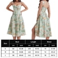thumbnail image 2 of Vestido De Corsé Casual Vestido de corsé casual con estampado floral A-line Low Cut Holidays Vacation (Verde M) Cgtredaw para Mujer Verde T S, 2 of 6