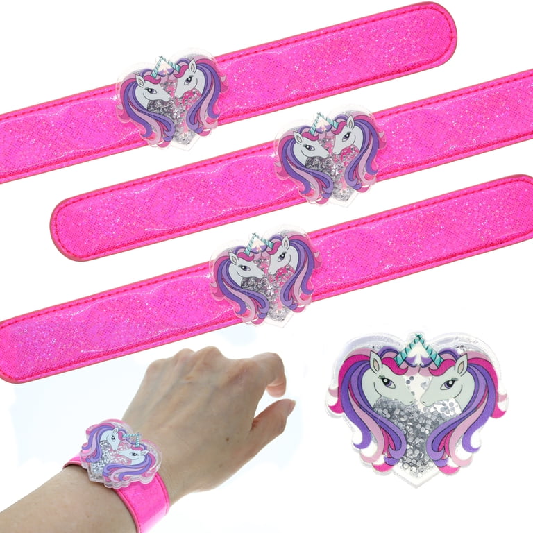 FROG SAC Unicorn Slap Bracelet Wrist Play for Kids - Cute Party