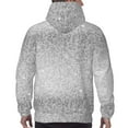thumbnail image 7 of Honeii Silver Mosaic Pattern Mens Hoodies Men's Loose Sleeve Sweatshirt,Pullover Hooded Sweatshirt for Men,Essentials Hoodie-Large, 7 of 7