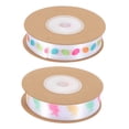 thumbnail image 4 of RUNROTOO 2 Rolls of Colourful Ribbons Multi Colored Polyester Packaging Ribbons for Family Friends Festivals, 4 of 8