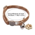 thumbnail image 2 of 1*Pet Collar For Cats And Small Medium Dogs - Cute Paw Print Design With Bell, Adjustable, Green Color - Suitable For Indoor Outdoor Use, Comfortable Fit, Durable Nylon Material, 2 of 4