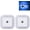 Blue, variant on Light-Activated Sensor LED Night Light, Square Light-Controlled Night Light, LED Plug-in Night Light, Dusk-to-Dawn Sensor for Bedrooms, Hallways, Bathrooms