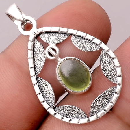 Natural Nephrite Jade - Canada 925 Sterling Silver Pendant Jewelry P-1478 SDP155221