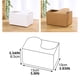thumbnail image 4 of Bewildely Caja de embalaje Estuche de almacenamiento Titular de regalo Contenedor de pastel A prueba de polvo Accesorios para el hogar Cocina y Comedor Blanco, 4 of 6