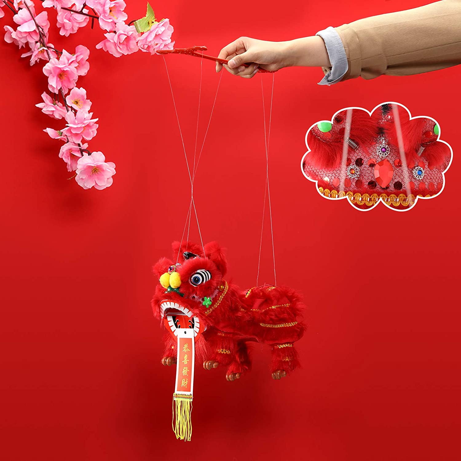 chinese new year lion marionette