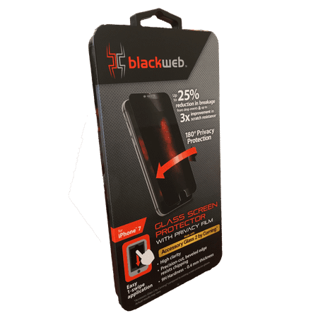 Blackweb Glass Screen Protector With Privacy Film For iPhone 7/8