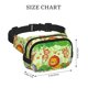 thumbnail image 4 of Fotbe African Animals in the Jungle Cangurera Cuadrada con Estampado de Doble Capa, Bolsa de Cintura Ajustable Mini para Hombres y Mujeres, 4 of 9