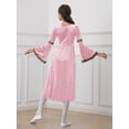 thumbnail image 4 of Aislor Medieval Princess Girls Renaissance Party Vintage Maxi Dress Ball Gown 6-16 Pink 16, 4 of 7