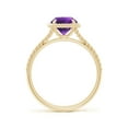 thumbnail image 6 of ANGARA Natural 1.15 ct Amethyst Twist Rope Split Shank Ring in 14K Yellow Gold for Women (Size-7mm) | February Birthstone, Birthday, Anniversary, Jewelry Gift for Women | Natural Amethyst Ring, 6 of 10