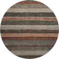 thumbnail image 2 of Addison Rugs Mayfield Premium Machine Washable Transitional Stripes Paprika Round Rug, 8' x 8', 2 of 6