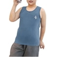 thumbnail image 3 of OGLCCG Boys Tank Tops Crewneck Kids Athletic Sleeveless Shirt Summer Basic Sport Workout Cotton Undershirts 9-15 Years, 3 of 5