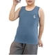 thumbnail image 4 of Camiseta de tirantes de cuello redondo para niño grande, de verano, de color liso, informal, con parte inferior holgada, para exteriores, de poliéster., 4 of 5