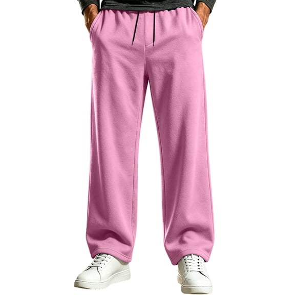 VEXRO Sweatpants for Men Loose Fit Elastic Waisted Drawstring Soft Casual Wide Leg Sport Pants with Pockets