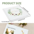 thumbnail image 2 of Wedding Guest Book 120 Pages Elegant Flower Pattern Wedding Sign Book Hard Cover Personalized Guest Signature Album for Party Reception Engagement-green-, 2 of 10