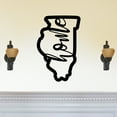 thumbnail image 1 of Illinois Home State Silhouette Solid Steel Home Decor Decorative Accent Metal Art Wall Sign, 1 of 3