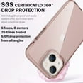 thumbnail image 2 of Designed for iPhone 14 Case and iPhone 13 Case, 6.6ft Drop Protection, Full Body Screen Camera Protective Phone Case, Cherry Pink, 2 of 10