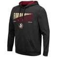 thumbnail image 2 of Men's Colosseum Black Florida State Seminoles Slash Stack 2.0 Pullover Hoodie, 2 of 3