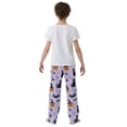 thumbnail image 4 of FORMRS Boys Pajama Pants with Pockets Size 11-12Y Kids Lounge Sleep Bottoms, Purple Halloween Pumpkin, 4 of 8