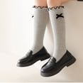 thumbnail image 5 of Girls Knee High Socks with Bows Soft Cotton, School Uniform Long Socks*1pc, 5 of 7