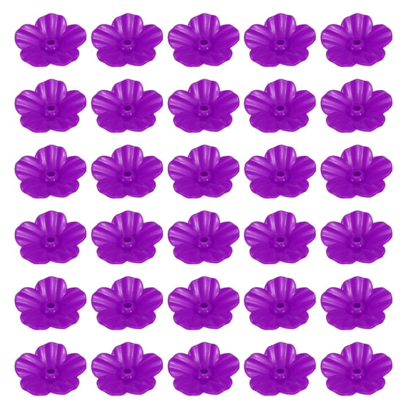Flores de reemplazo para comederos de colibrí, puertos de alimentación para aves, comederos para exteriores, paquete de 30 en color púrpura