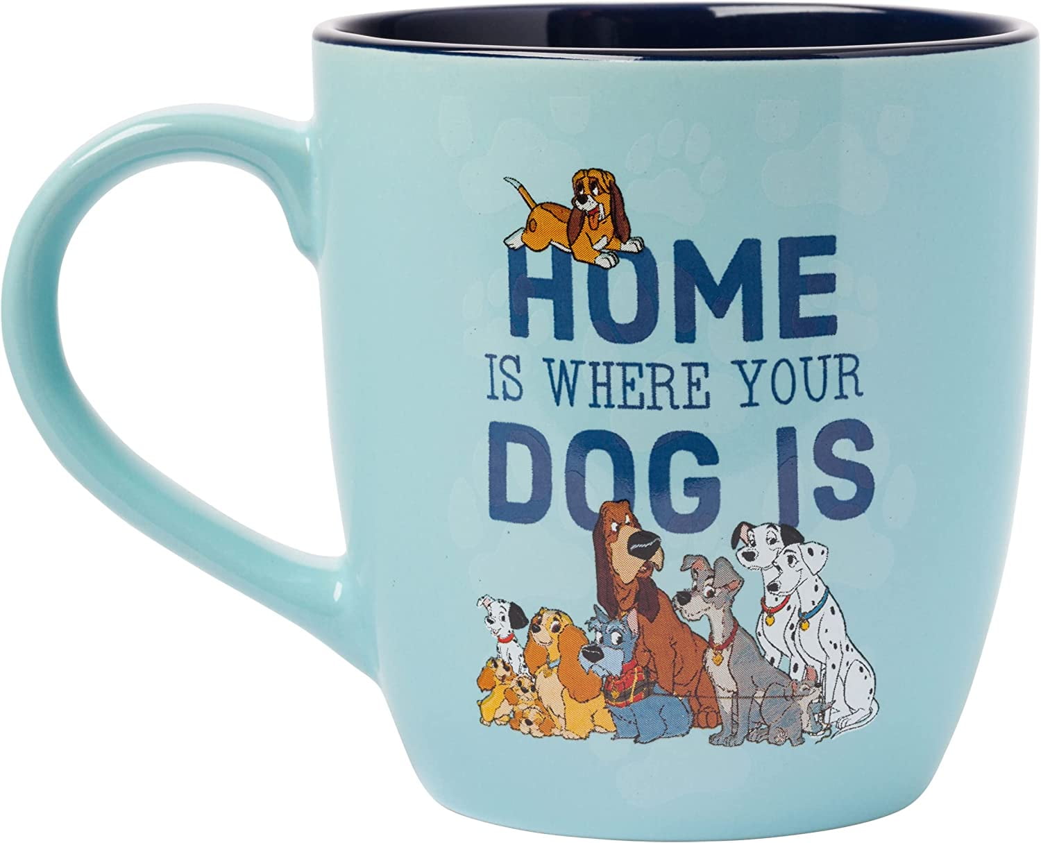 Silver Buffalo Disney Classics Home Is Where Your Dog Is Ceramic Mug, 18 Ounces