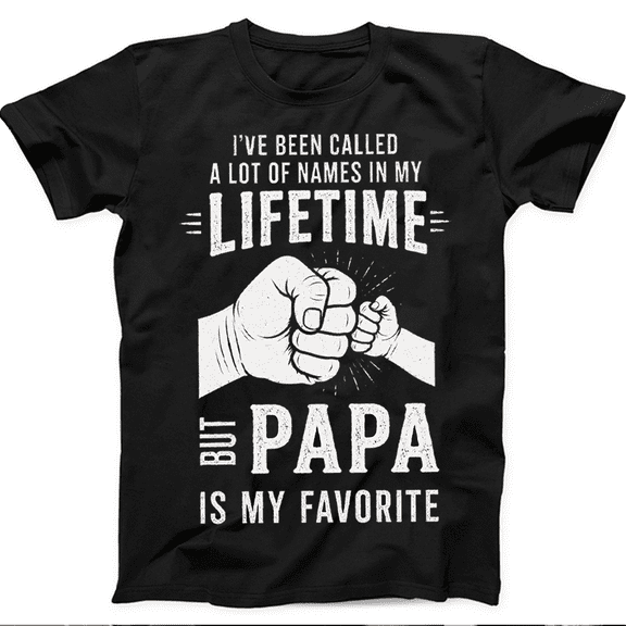 Mens Funny Papa T Shirts A Lifetime Of Being My Papa Fathers Day Graphic Tee for Men Vintage Family Quote Graphic Tees