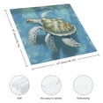 thumbnail image 3 of WERPE Turtle Polyester Dinner Napkin for Dining Table Kitchen Party Housewarming Farmhouse Decor 2 PCS, 3 of 7
