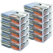 10-Pack Clear Vinyl Zippered Storage Bags 24 x 27 x 7 Inch for Comforters and Bedding Sets