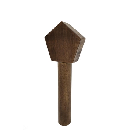 FixtureDisplays® Pentagon Top with Round Handle Wood Beer Tap Handle Header Keg Handle Faucet Pub Draft Marker Brand Generic 20977-3+20977-30