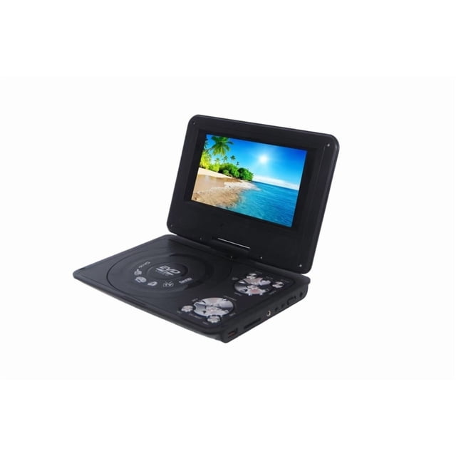 Portable 7.8" DVD Player with TV Built-In Perfect for Family Entertainment and Road Trips