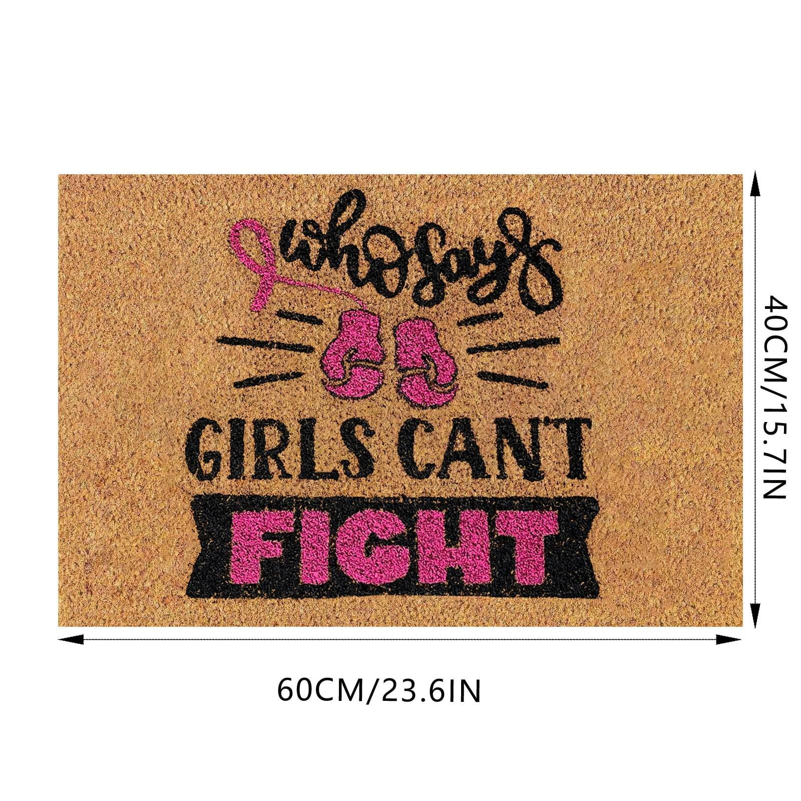 60x40cm Octobre Rose Paillasson De Sensibilisation Au Cancer