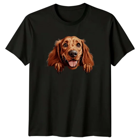Cute Golden Retriever Dog Peekaboo T-Shirt, Dog Lover Gift