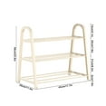 thumbnail image 4 of 3 Tier Shoe Rack, Durable Shoe Rack, Doorway Shoe Organizer, Dustproof Storage Shoe Rack,Narrow Shoe Rack Organizer, No Installation Entrance Shoe Rack for Front Door Entrance, 4 of 5