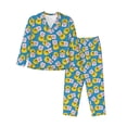 thumbnail image 1 of Balery Lovely Duck Conjunto de Pijama con Estampado para Mujer, Conjunto de Dos Piezas con Manga Larga, Ropa de Dormir Suave con Bolsillos, Pijamas Cómodos-Medium, 1 of 7