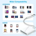 thumbnail image 2 of fuzhong-USB C SD Card Reader,USB 3.0 High Speed to SD Card Adapter for iPhone 15 Pro Max iPad Pro Trail Game Camera Viewer for MacBook Pro/Air iMac M1 M2 M3 Galaxy S23/S24 Android PhoneTablet (White), 2 of 4